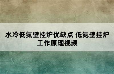 水冷低氮壁挂炉优缺点 低氮壁挂炉工作原理视频